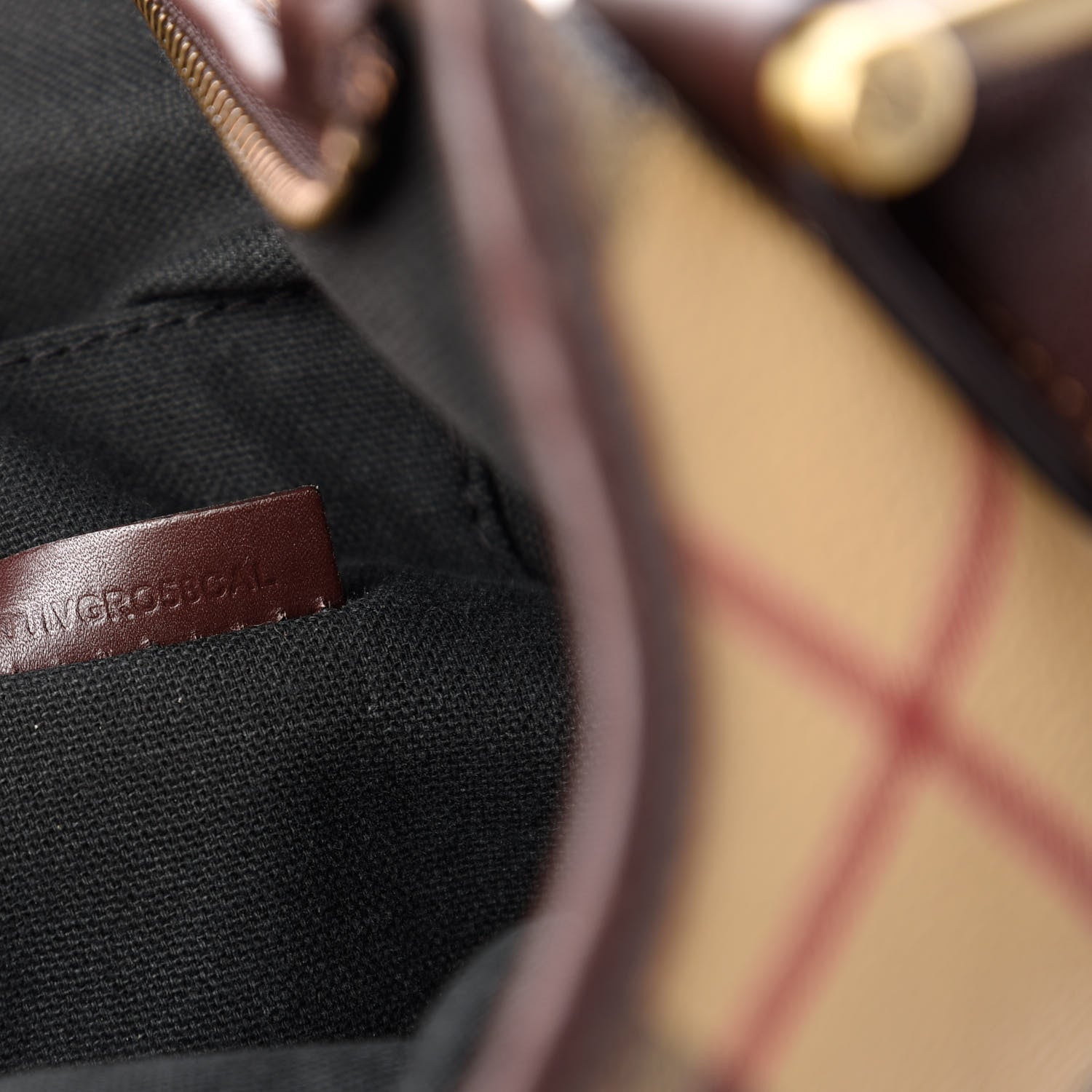Burberry Haymarket Check Hobo Chocolate 10 of 12