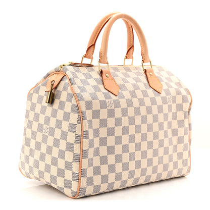 Louis Vuitton Damier Azur Speedy 30 3 of 10