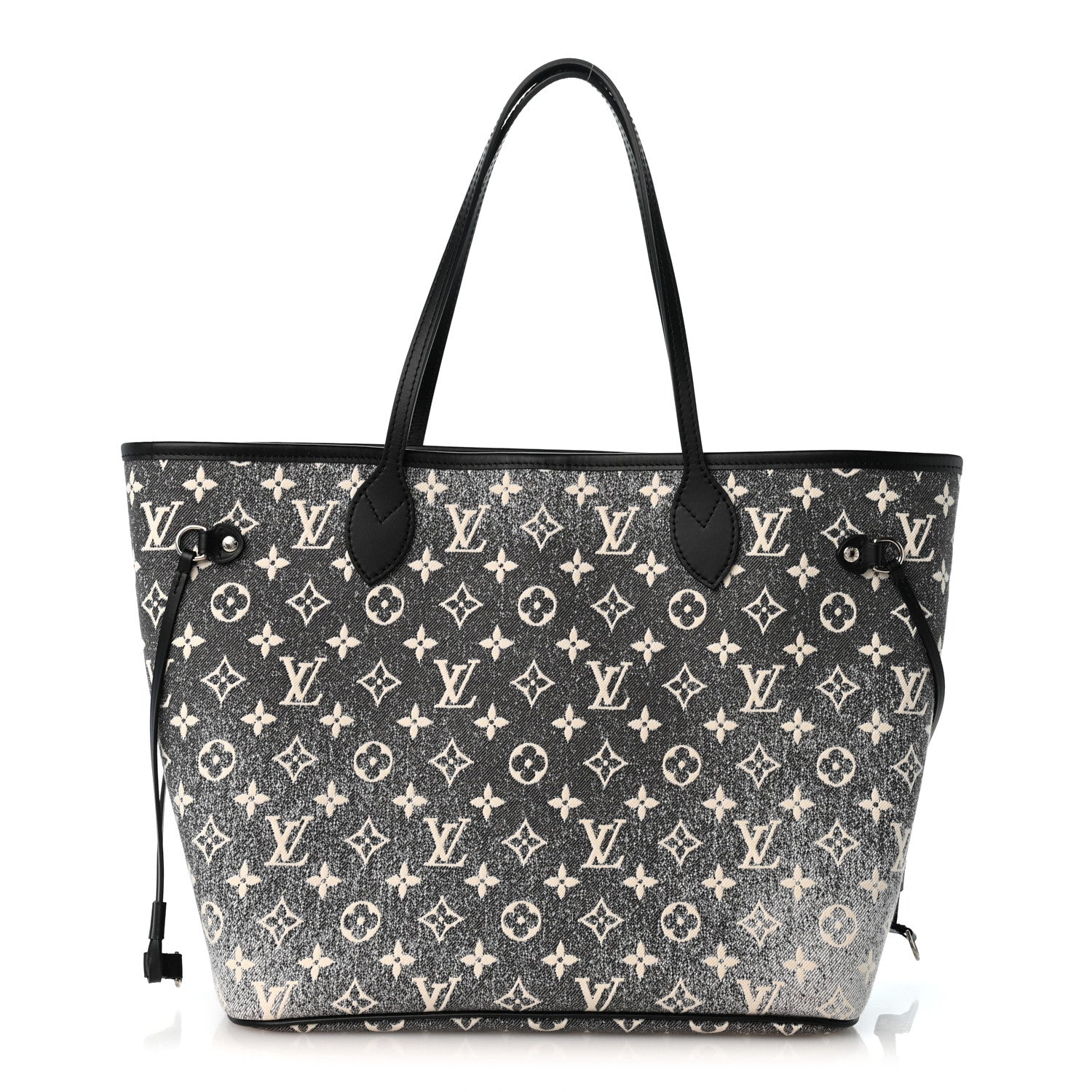 Louis Vuitton Denim Monogram Jacquard Neverfull MM Grey 1 of 10