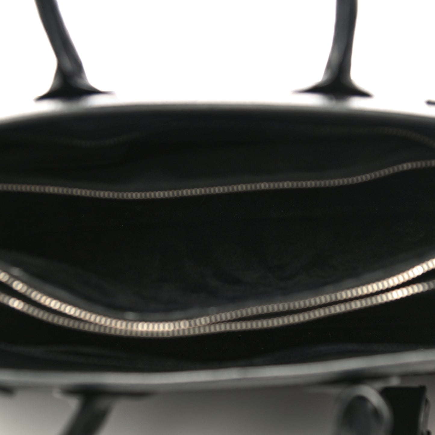 Calfskin Crocodile Embossed Small Sac de Jour Black