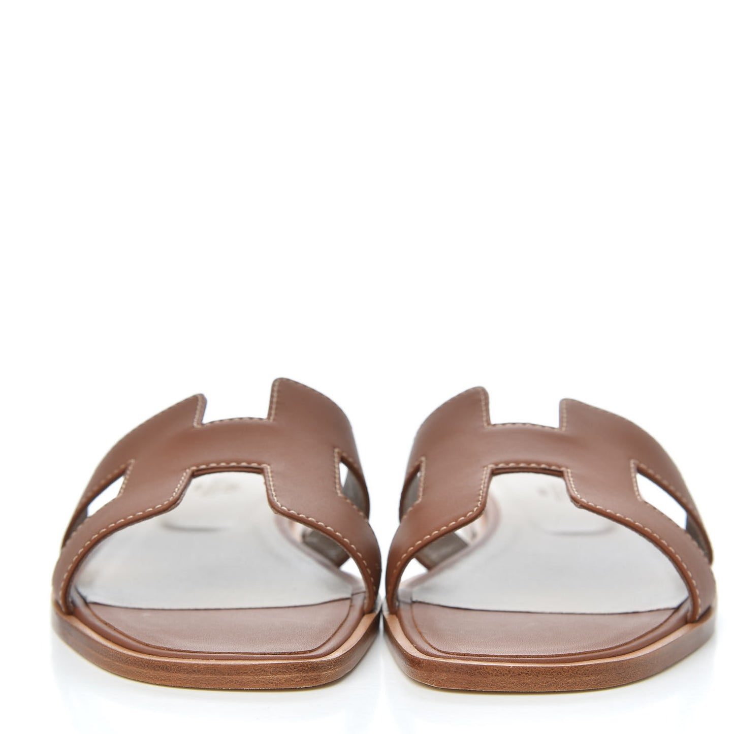 Box Calfskin Oran Sandals 38 Gold
