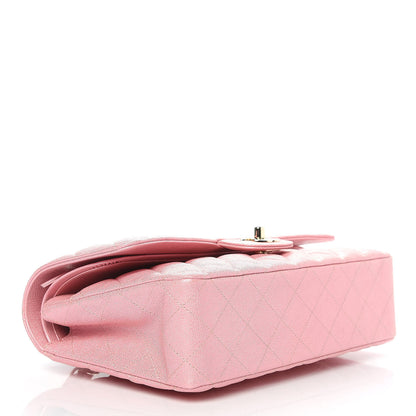 Chanel Iridescent Caviar Quilted Medium Double Flap Rose Pink 4 of 10