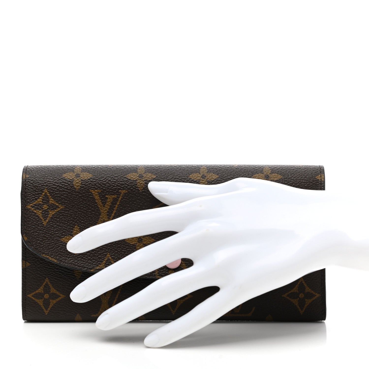 Louis Vuitton Monogram Emilie Wallet Rose Ballerine 2 of 7