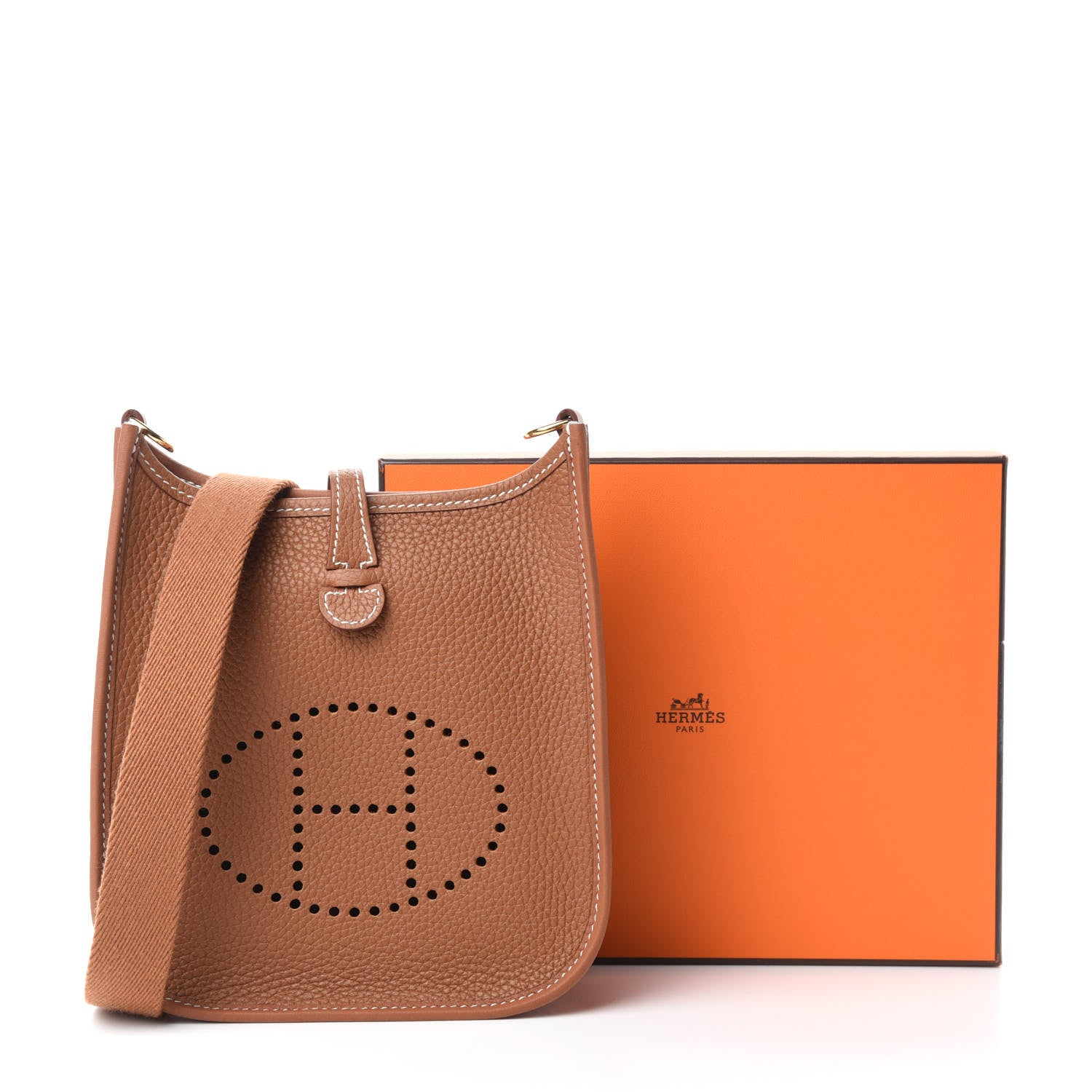 Hermes Taurillon Clemence Evelyne TPM Gold 11 of 11