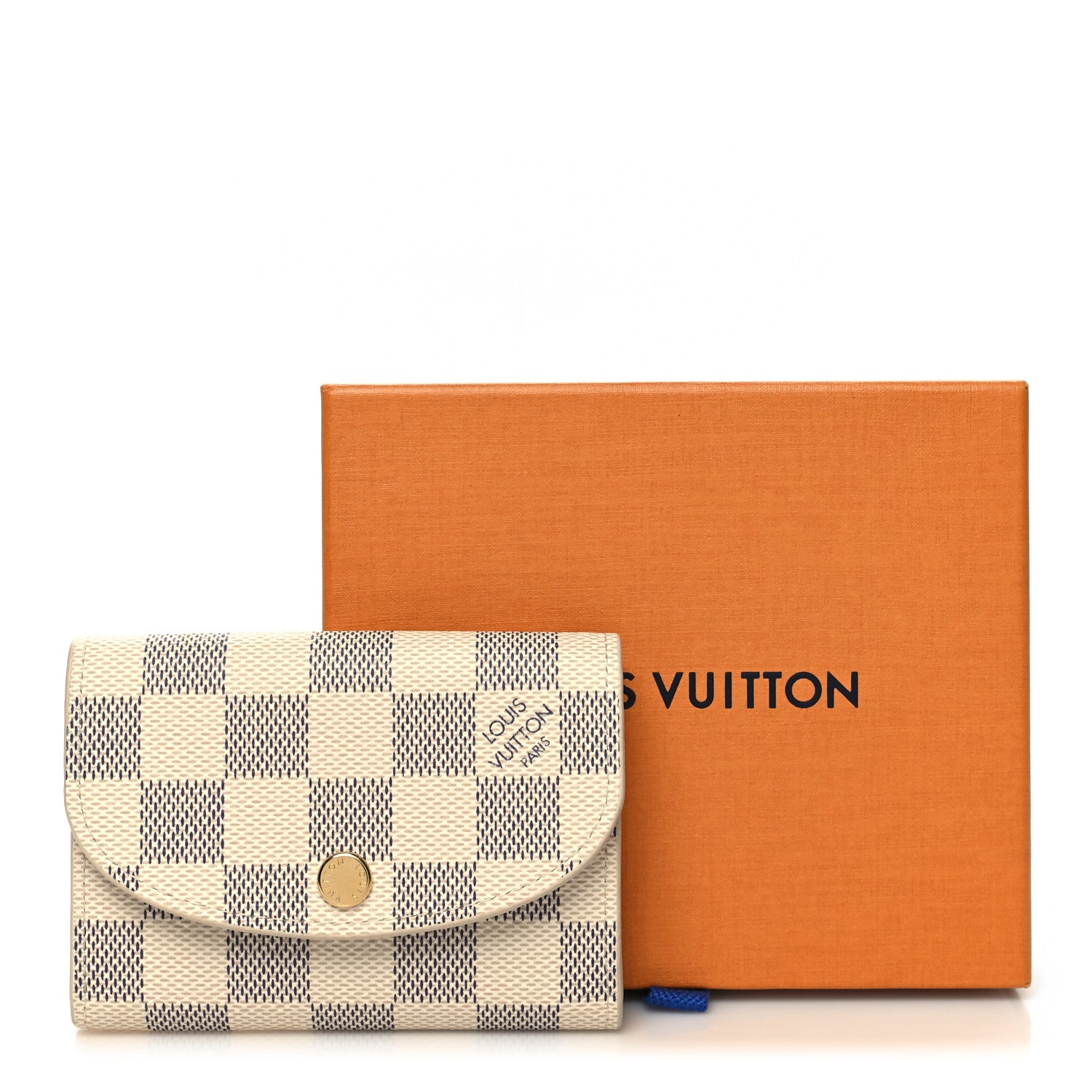 Louis Vuitton Damier Azur Rosalie Coin Purse Rose Ballerine 9 of 9