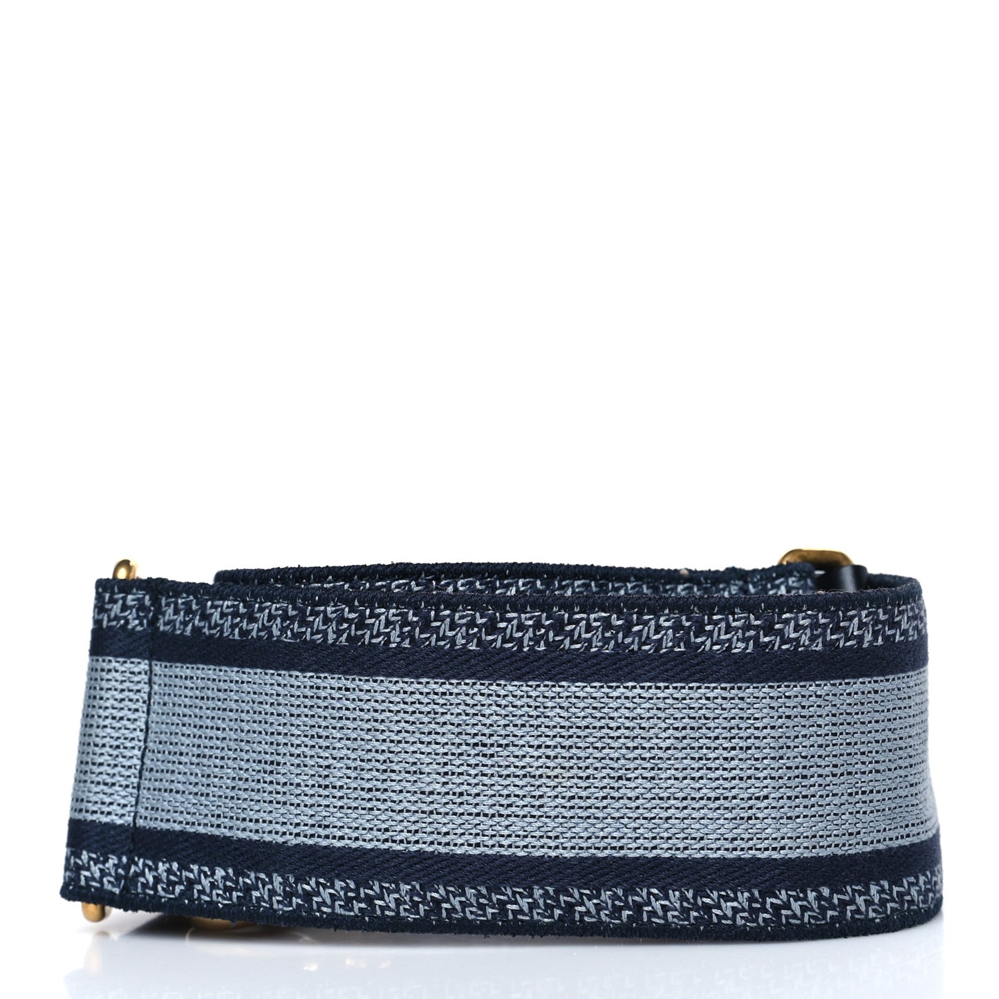Canvas Embroidered Shoulder Strap Blue