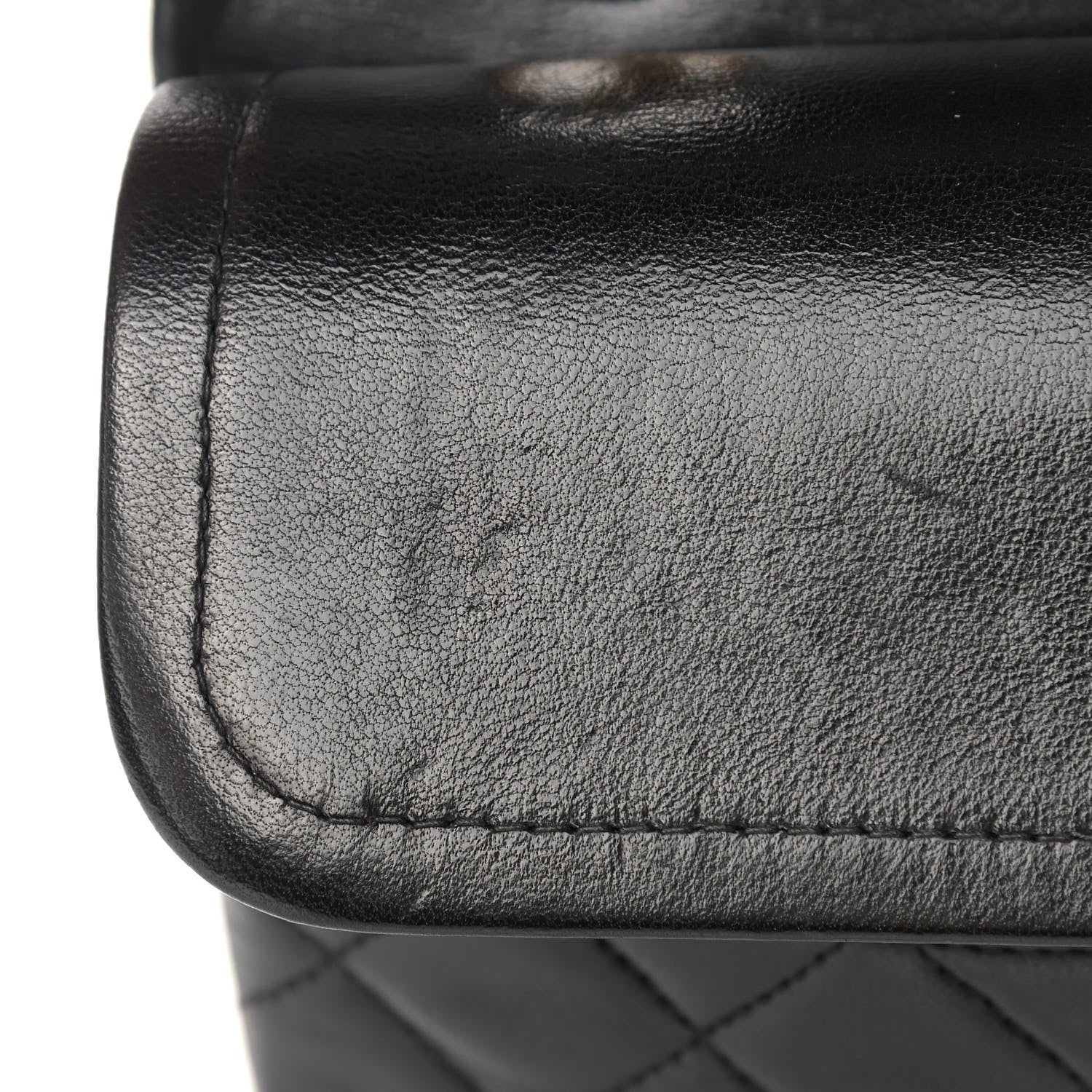 Chanel Lambskin Quilted Medium Double Flap Black 12 of 16