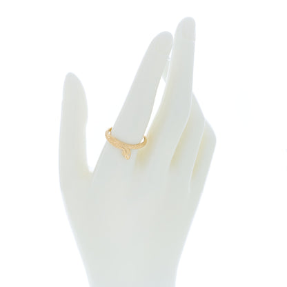 Foundrae 18K Yellow Gold Diamond Snake Wholeness Bookend Band Ring 59 8.75 2 of 4