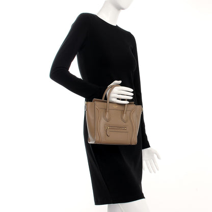 Celine Smooth Calfskin Nano Luggage Camel 3 of 8