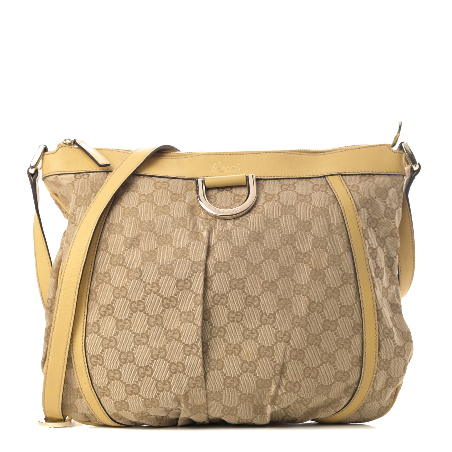 Monogram Large D Gold Ring Messenger Beige