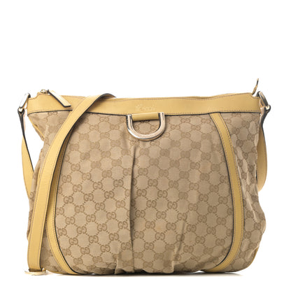 Gucci Monogram Large D Gold Ring Messenger Beige 1 of 14