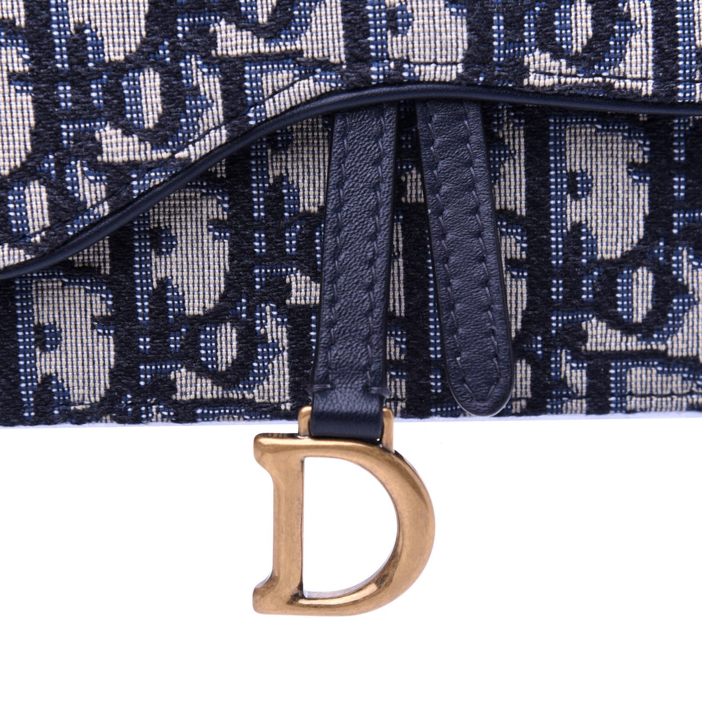 Oblique Saddle Belt Bag Blue