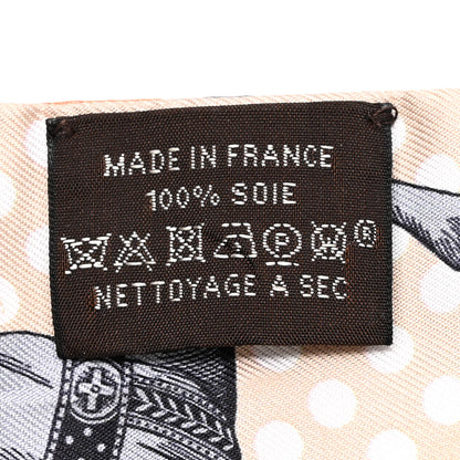Hermes Silk Cavalier En Formes Twilly Beige Gris Terraco 3 of 4