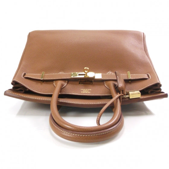 Taurillon Clemence Birkin 30 Gold