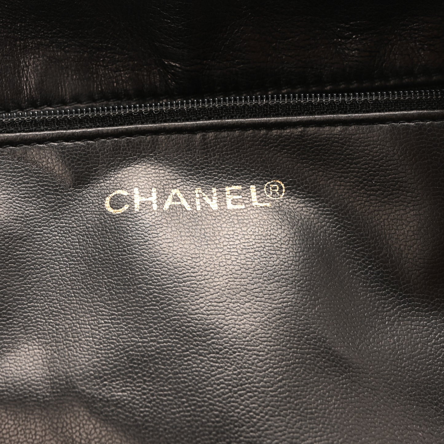 Lambskin Quilted Shopping Tote Black