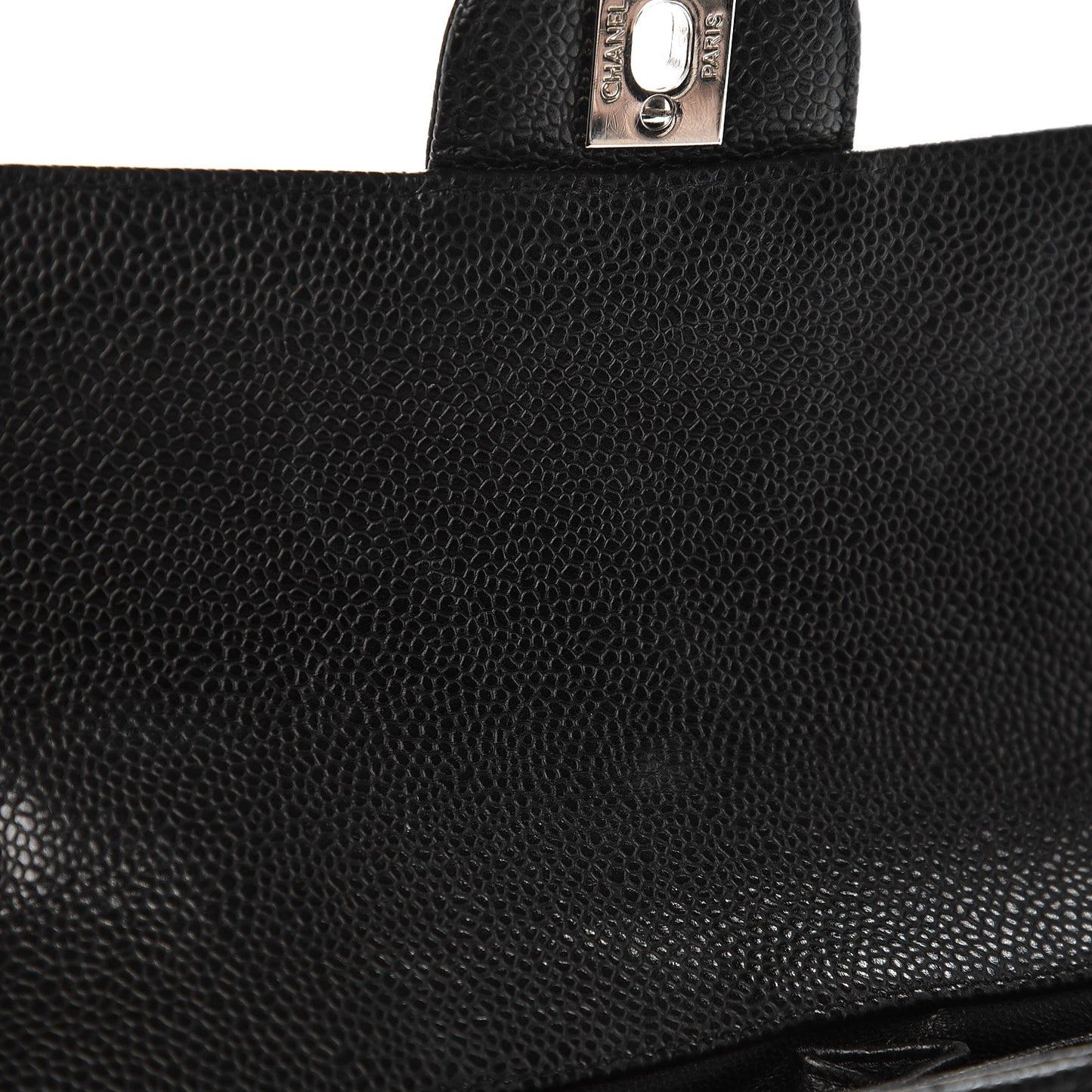 Caviar Quilted East West Flap Black