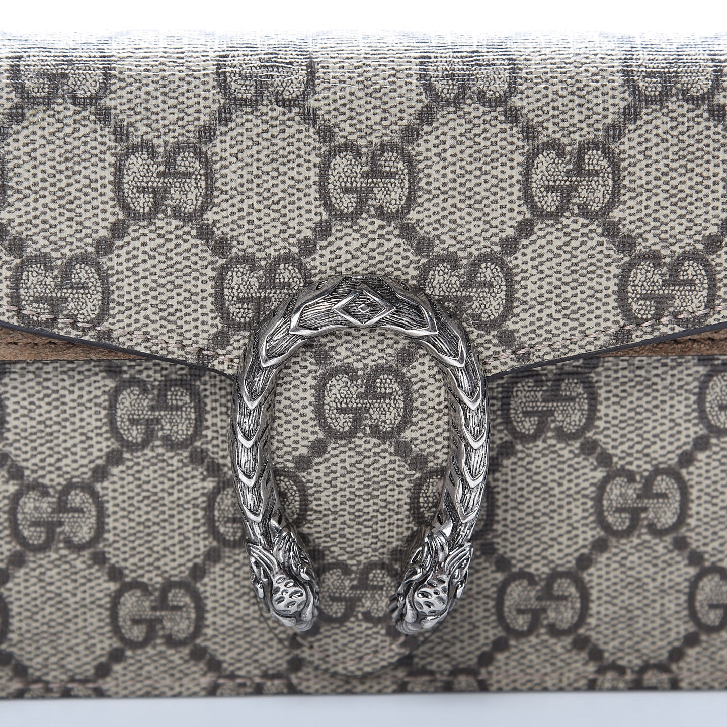 GG Supreme Monogram Super Mini Dionysus Shoulder Bag Taupe