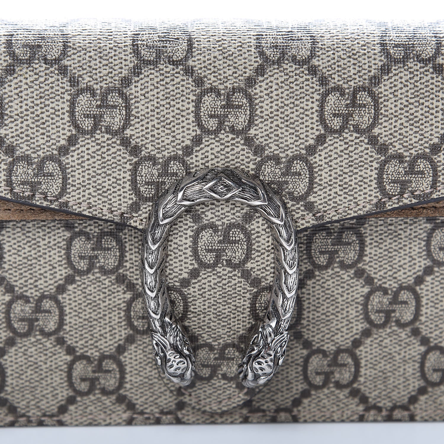 Gucci GG Supreme Monogram Super Mini Dionysus Shoulder Bag Taupe 7 of 10