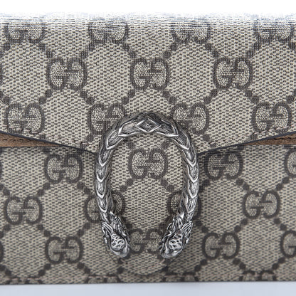 Gucci GG Supreme Monogram Super Mini Dionysus Shoulder Bag Taupe 7 of 10