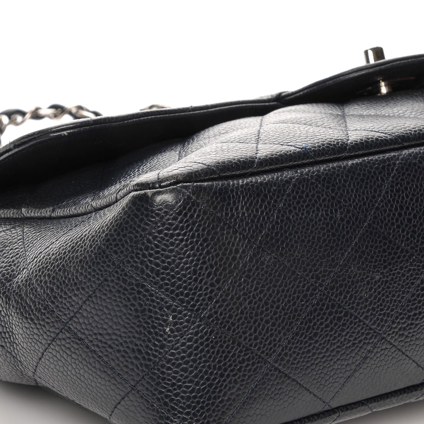 Caviar Quilted Jumbo Single Flap Black