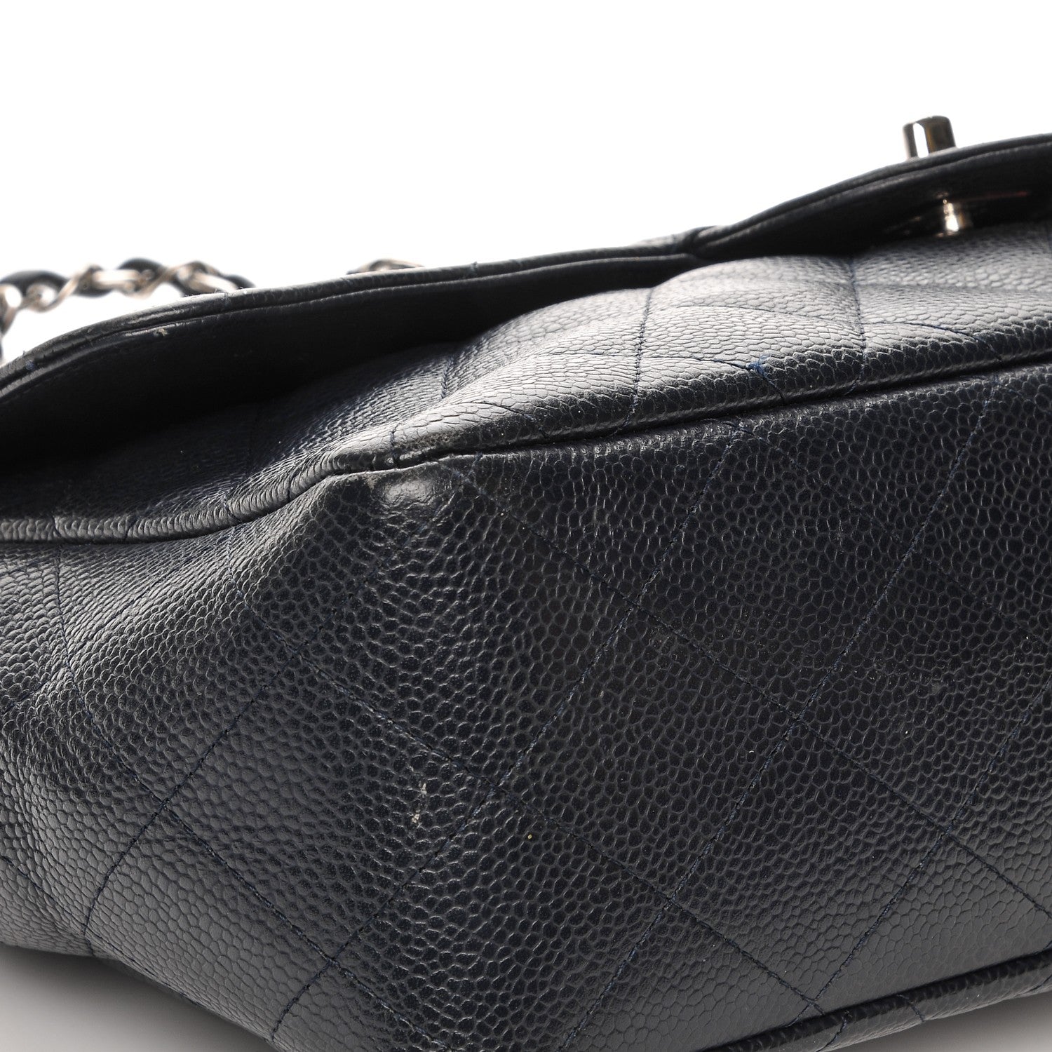 Chanel Caviar Quilted Jumbo Single Flap Black 8 of 11