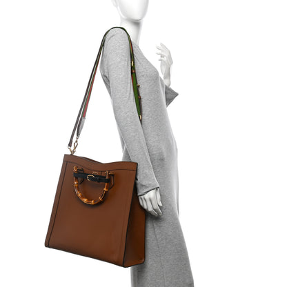 Gucci Wonka Grain Calfskin Large Diana Tote Bag Cuir Black 2 of 10