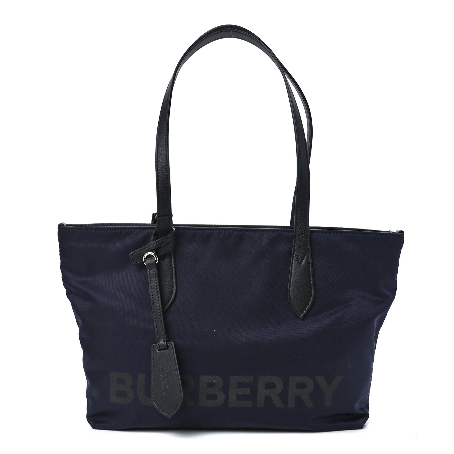Burberry Nylon Logo Small Ardwell Tote Navy 1 of 15