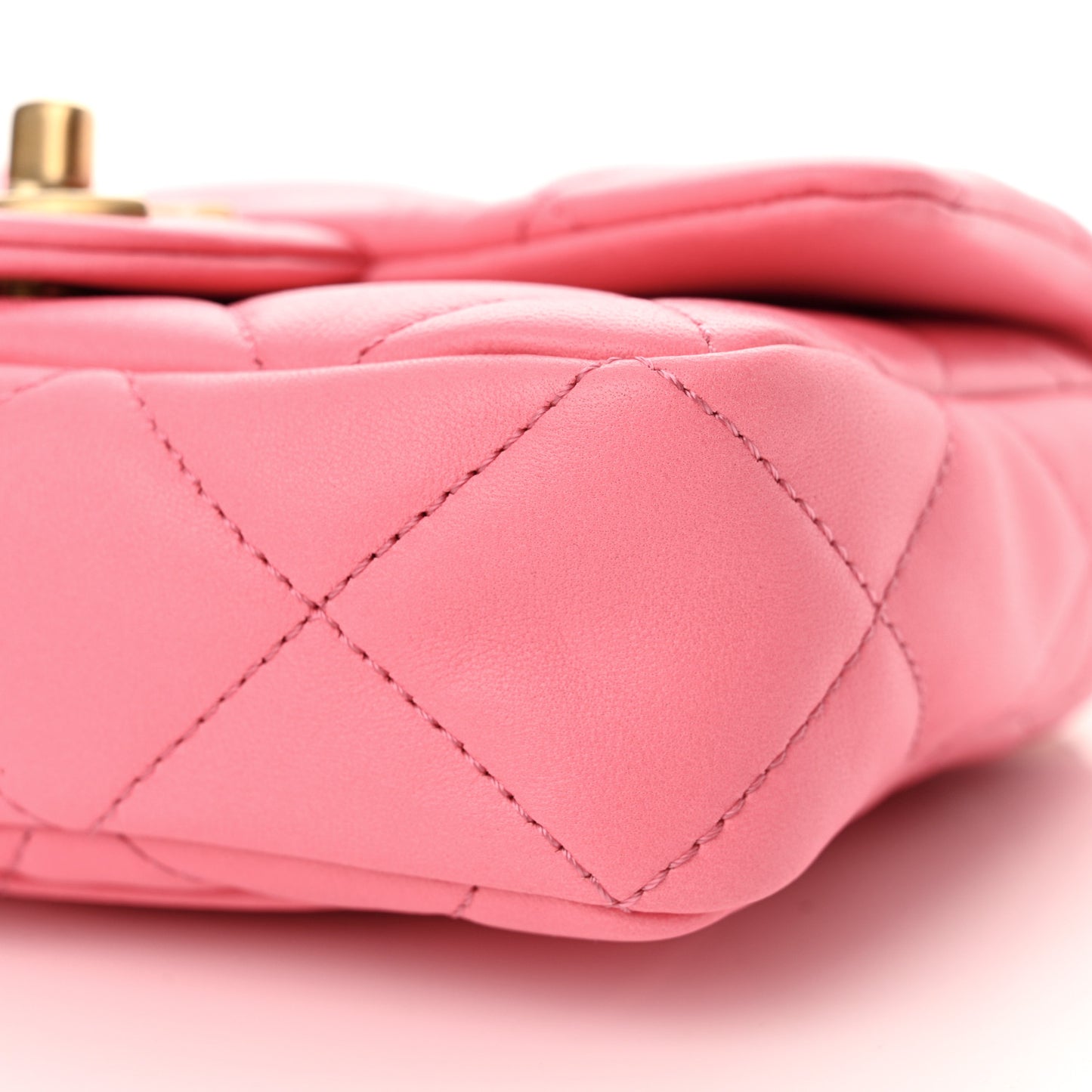 Lambskin Quilted Mini Funky Town Flap Pink