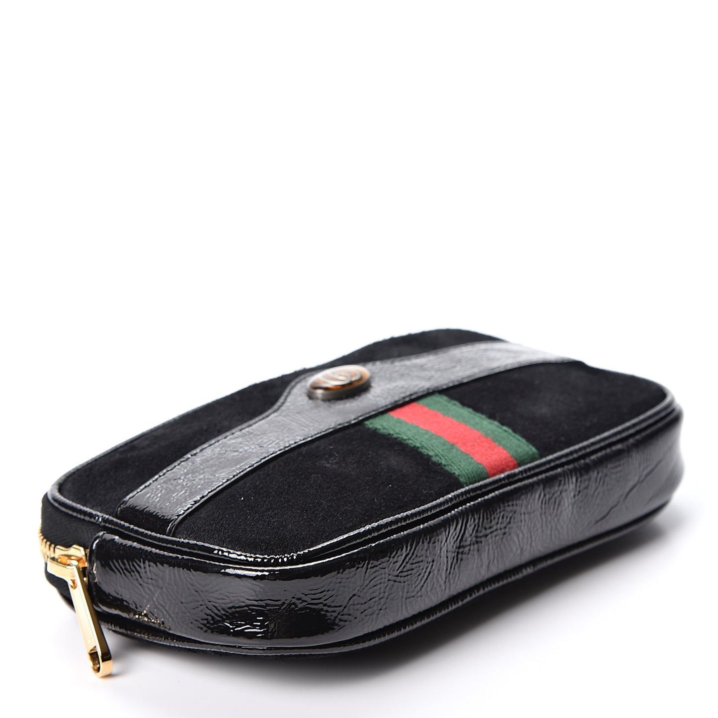 Suede Patent Ophidia Belted iPhone Case 75 30 Black