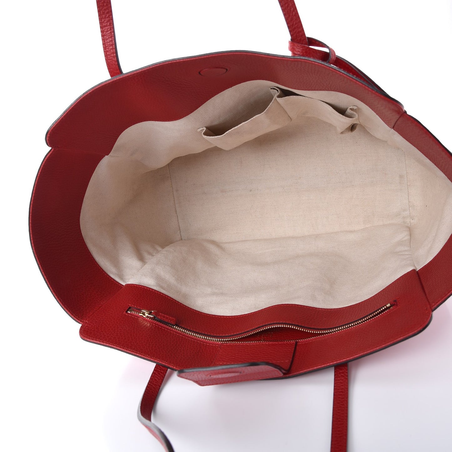 Dollar Calfskin Medium Swing Tote Red