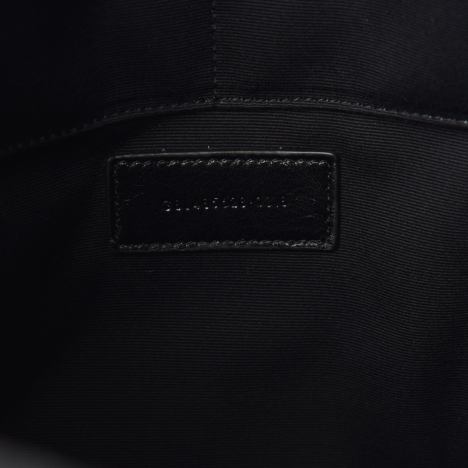 Saint Laurent Calfskin Crocodile Embossed Monogram Document Holder Black 6 of 9