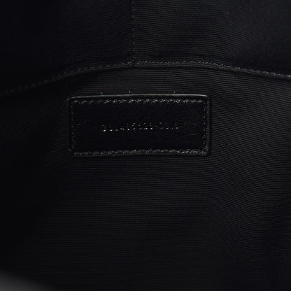 Saint Laurent Calfskin Crocodile Embossed Monogram Document Holder Black 6 of 9
