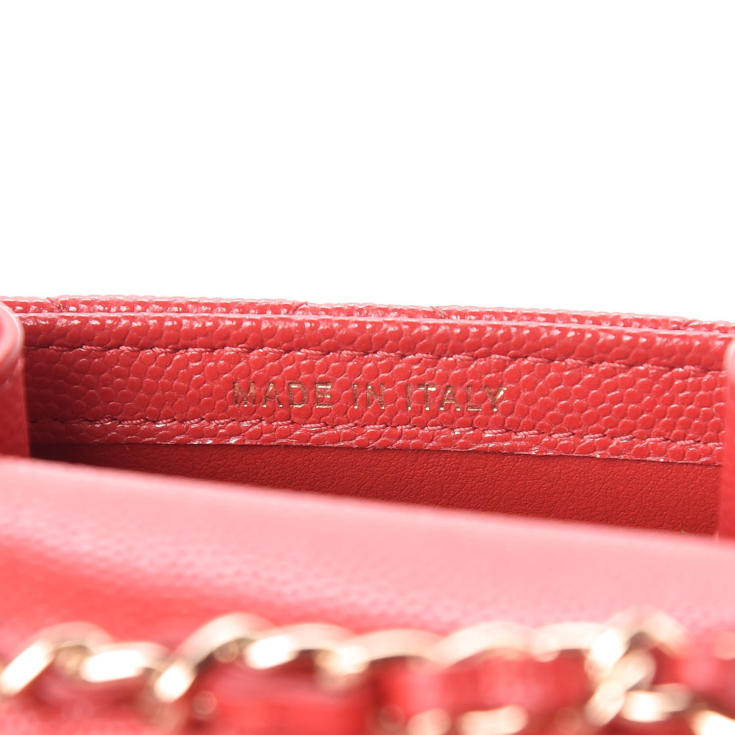 Chanel Caviar Quilted Classic Phone Holder Red 7 of 13