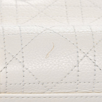 Christian Dior Calfskin Cannage Stitched Small Lady East West Lady Dior White 12 of 12