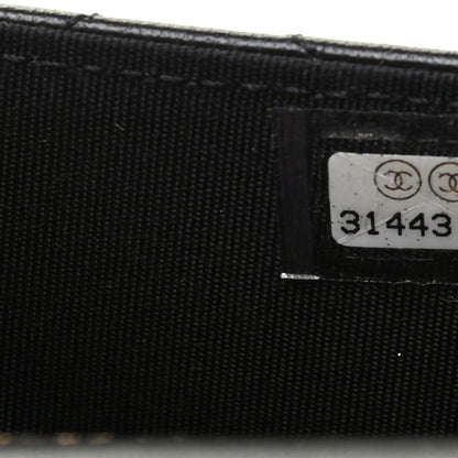 Chanel Lambskin Quilted Top Handle Flap Coin Purse With Chain Black 8 of 9
