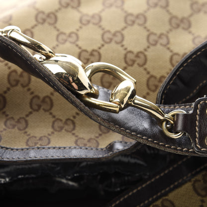 Gucci Monogram Large Wave Hobo Dark Brown 14 of 15
