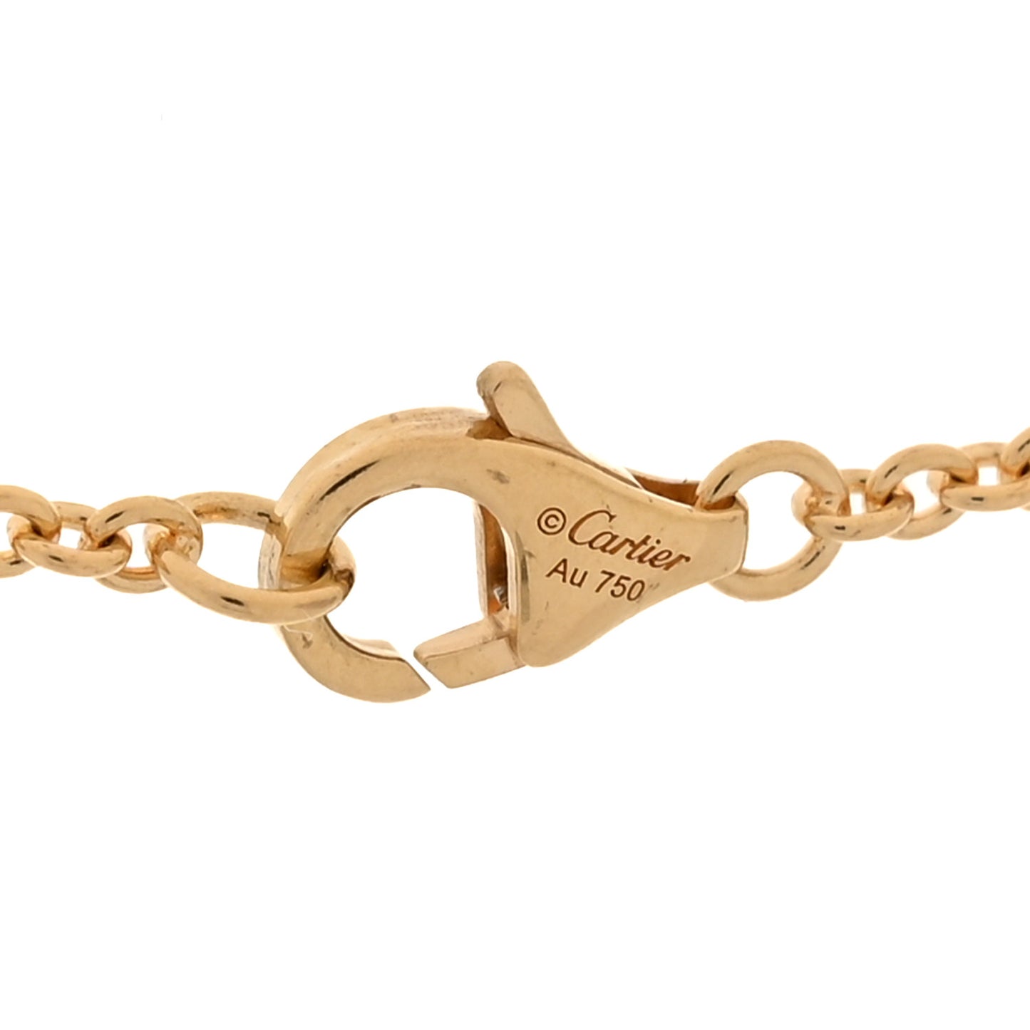 18K Yellow Gold Interlocking LOVE Necklace