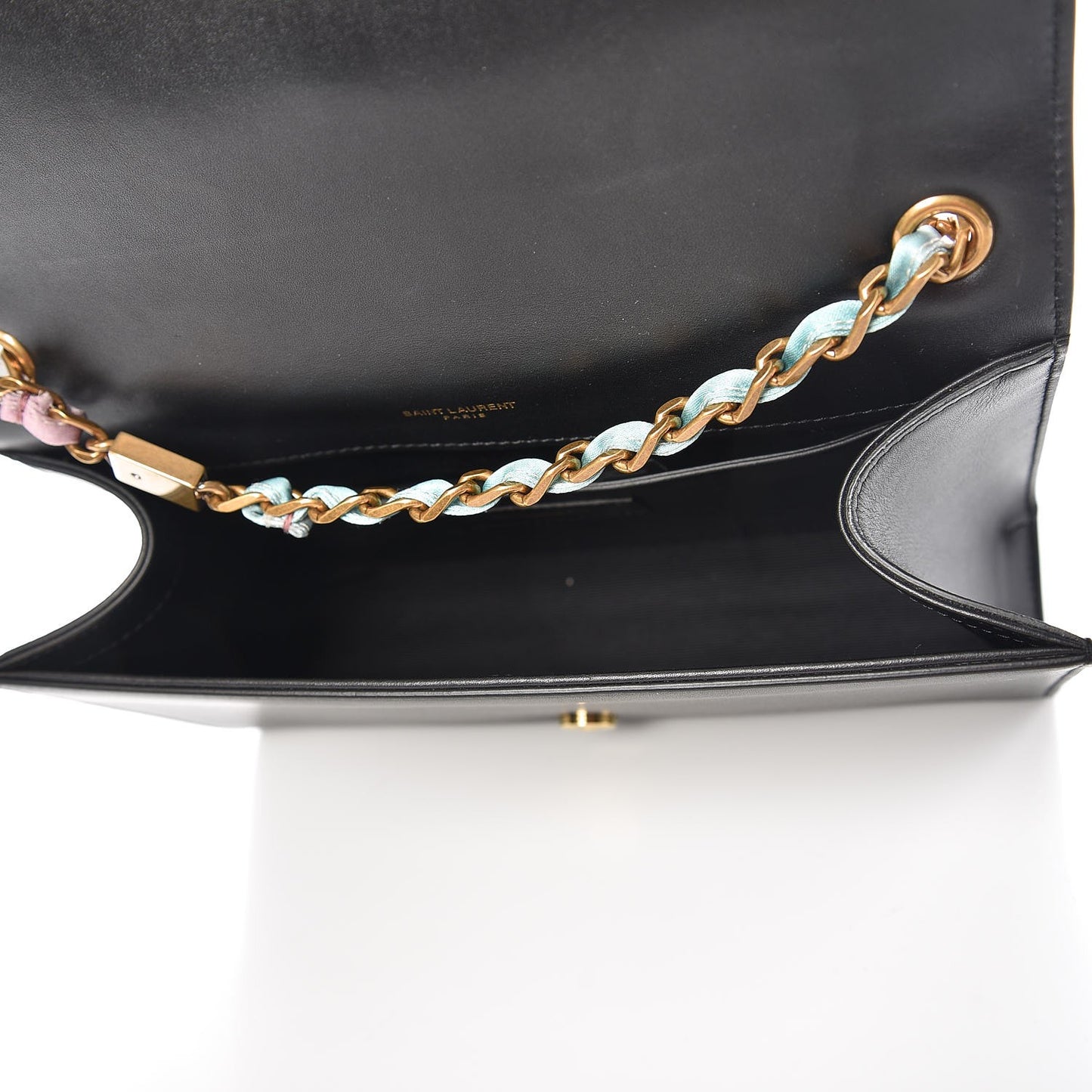 Calfskin Medium Monogram Kate Satchel Black Multicolor