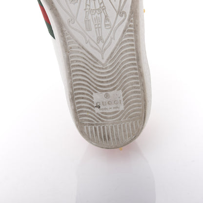 Gucci Calfskin Web Pearl Studded Womens Ace Sneakers 36 White 7 of 10