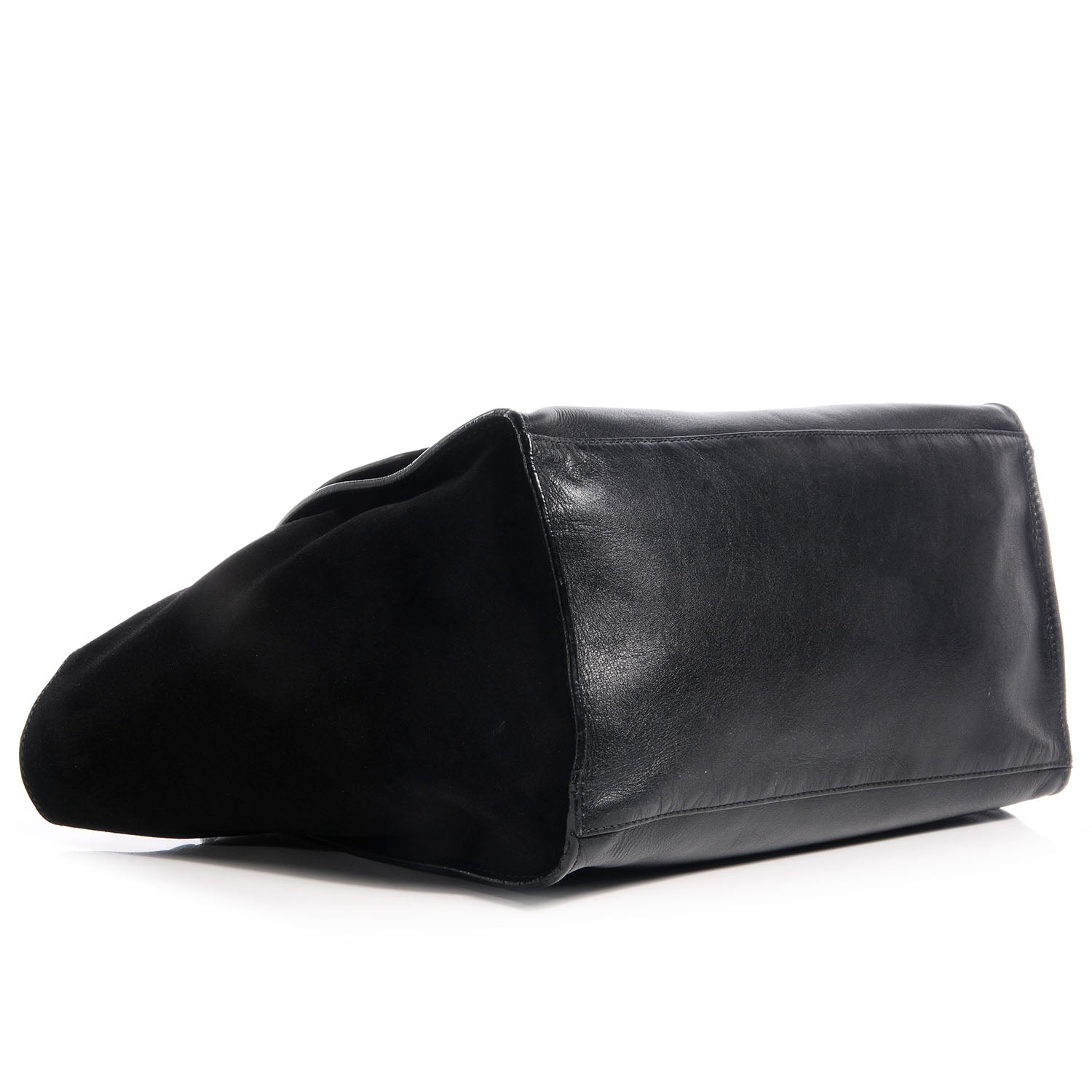 Celine Calfskin and Suede Medium Trapeze Black 4 of 10