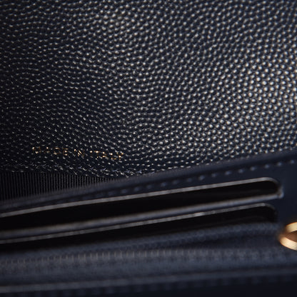 Chanel Caviar Quilted Medium Flap Wallet Navy 7 of 9