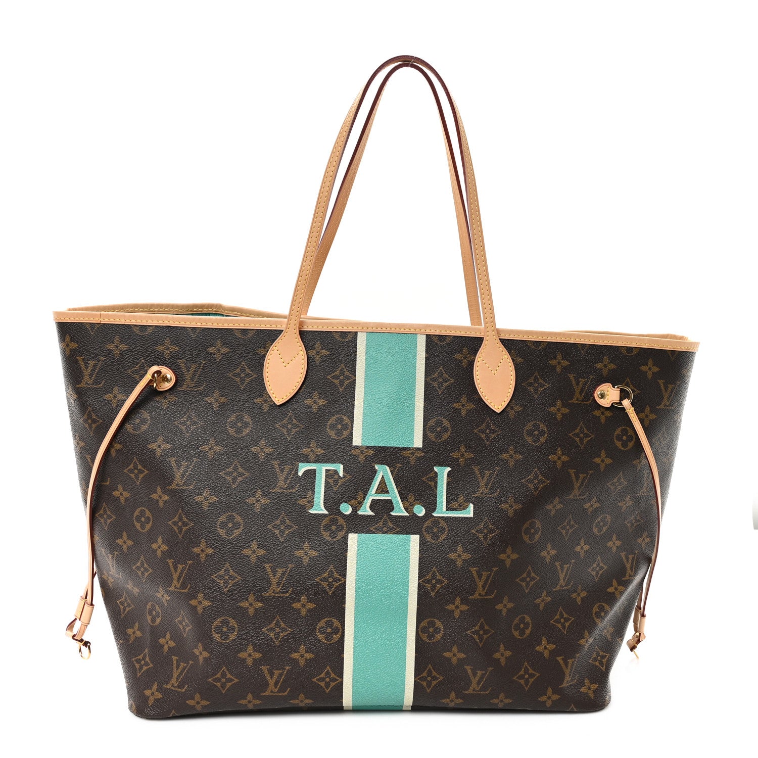 Louis Vuitton Monogram My LV Heritage Neverfull Turquoise White 1 of 11