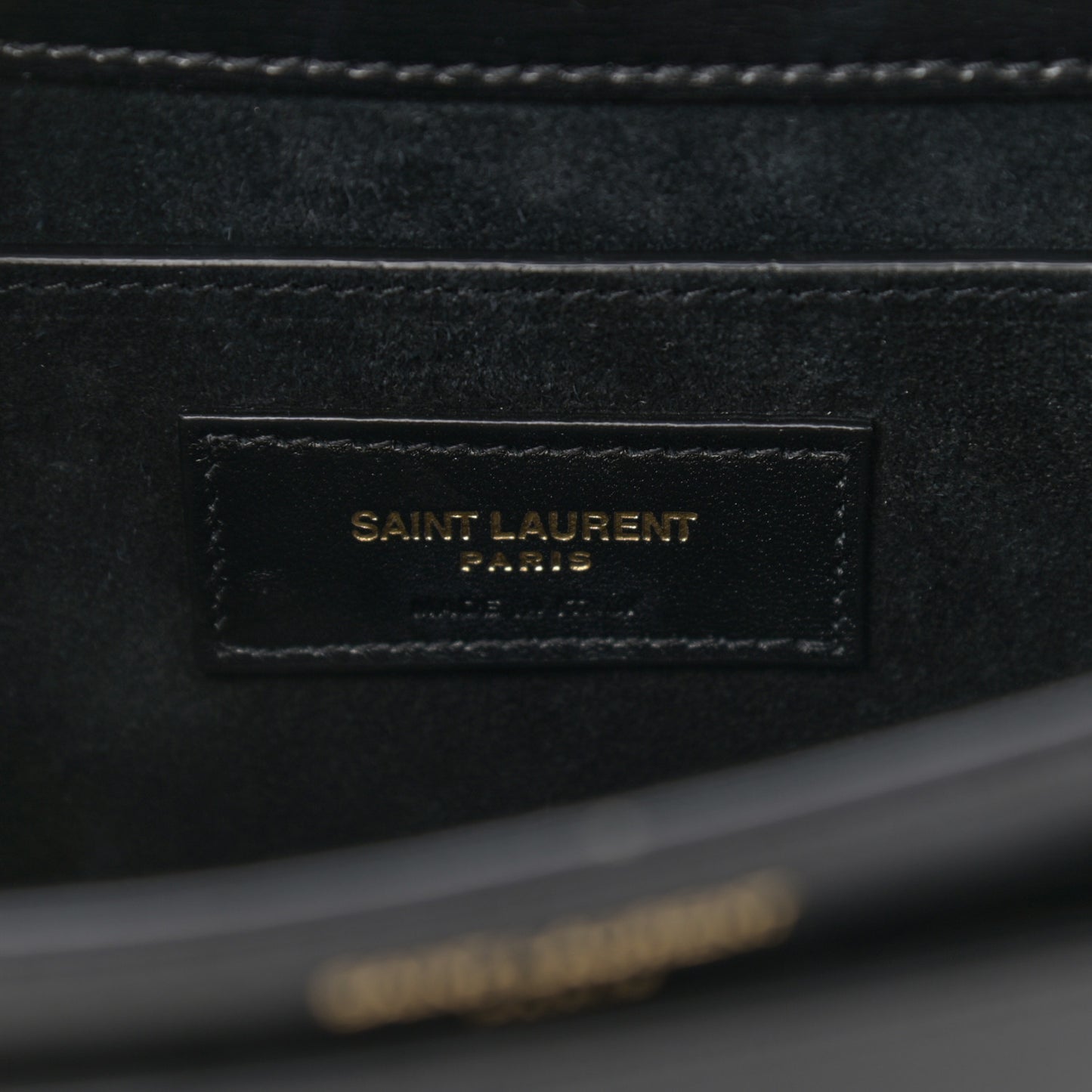 Smooth Calfskin Medium Monogram Sunset Satchel Black