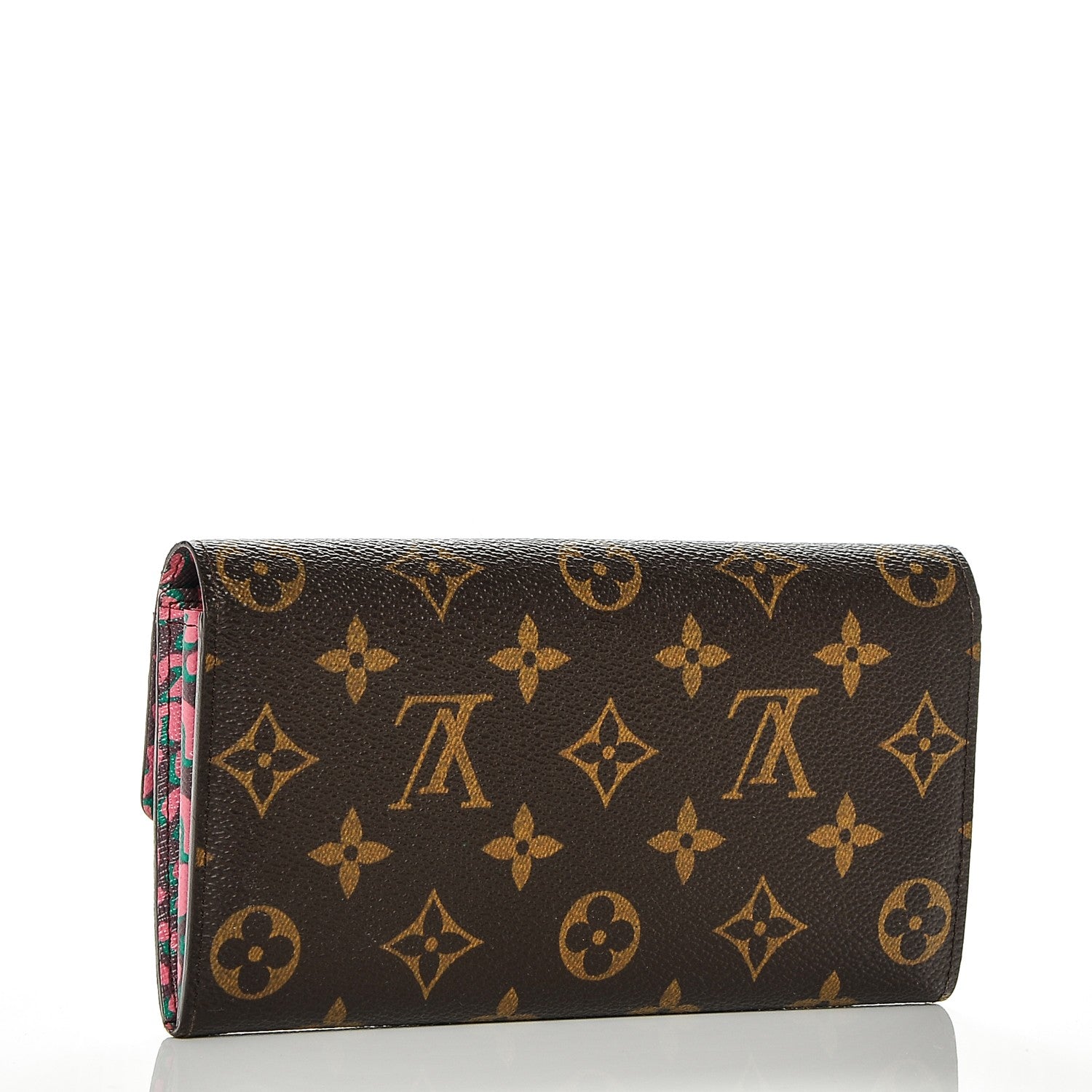 Louis Vuitton Monogram Leopard Sarah Wallet Rouge Fauviste 9 of 12
