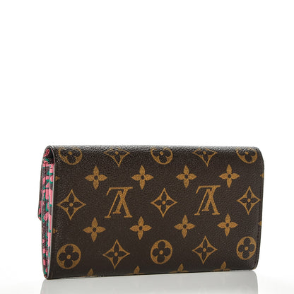 Louis Vuitton Monogram Leopard Sarah Wallet Rouge Fauviste 9 of 12