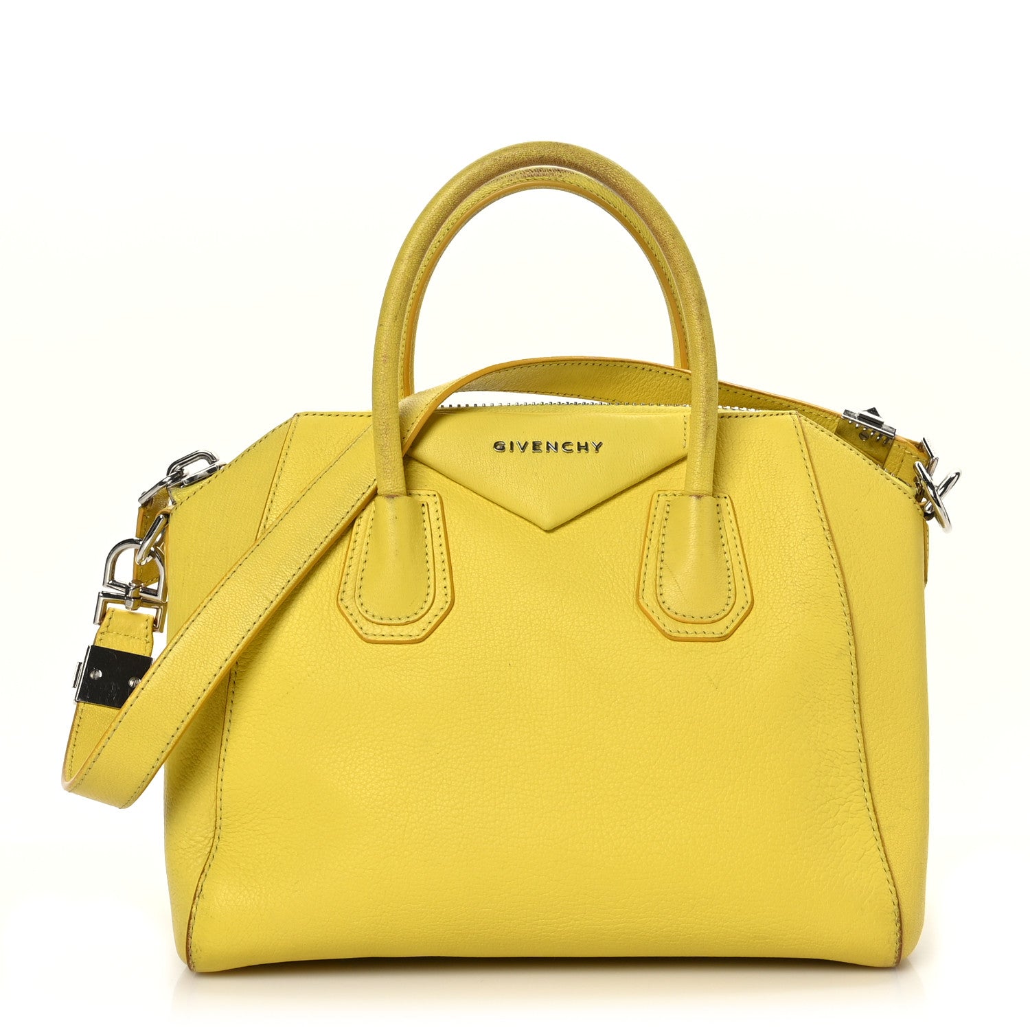 Givenchy Sugar Goatskin Small Antigona Yellow 1 of 12