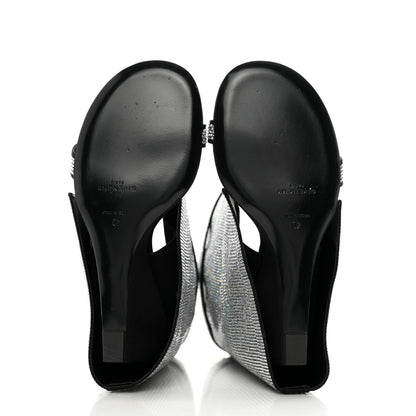 Givenchy Strass Shark Lock Sandals 38 Silvery 6 of 8
