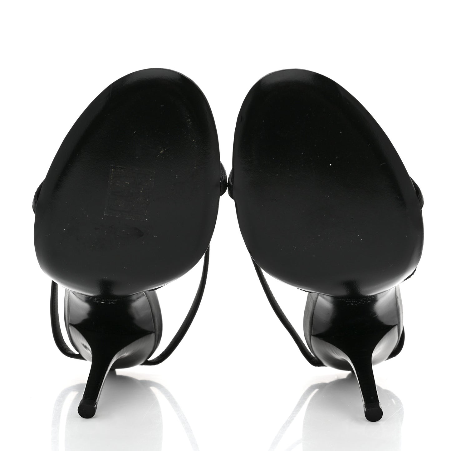 Calfskin Cassandra 110 Sandals 37.5 Black