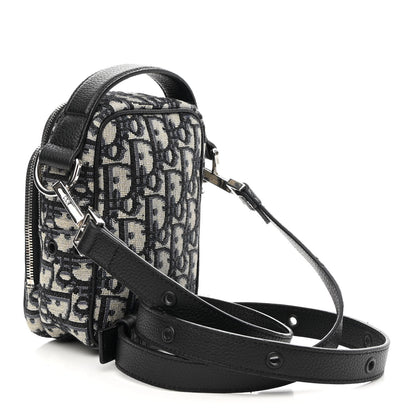 Christian Dior Oblique Crossbody Bag Blue 3 of 9