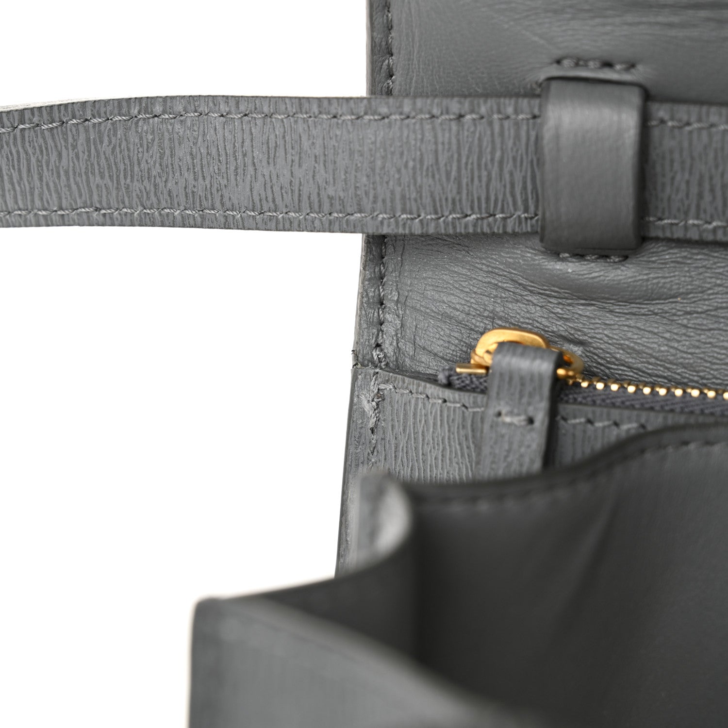 Celine Liege Calfskin Medium Classic Box Flap Bag Grey 12 of 12
